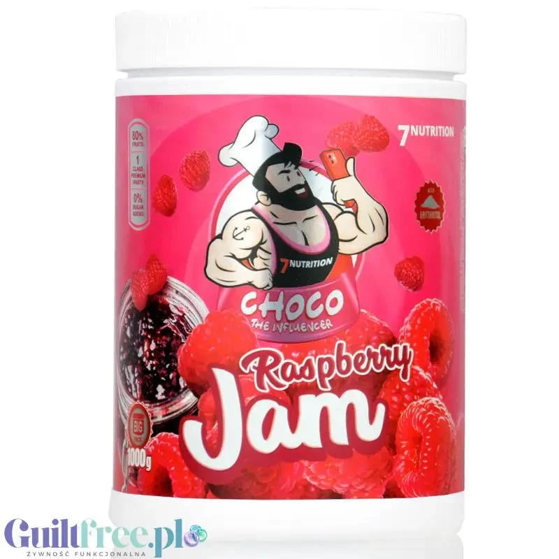 7Nutrition Raspberry Jam - dżem frużelina malinowa bez dodatku cukru