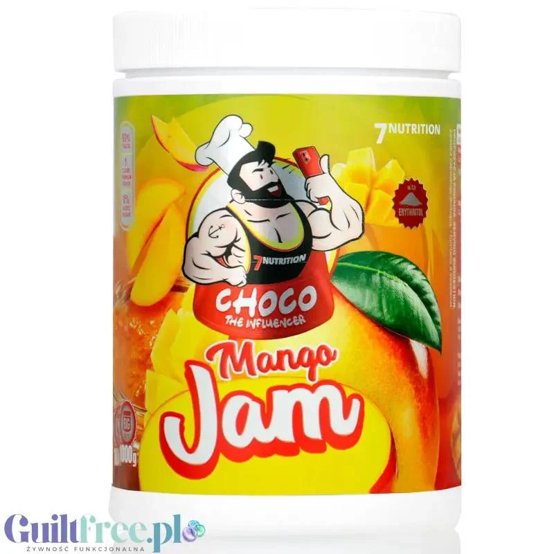 7Nutrition Mango Jam - dżem frużelina z mango bez dodatku cukru tylko 66kcal