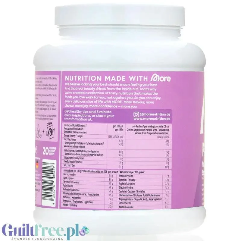 More Nutrition Total Protein Vanilla Speculoos 0,6kg - kazeina, gęsta odżywka wnailiowa z ciasteczkami