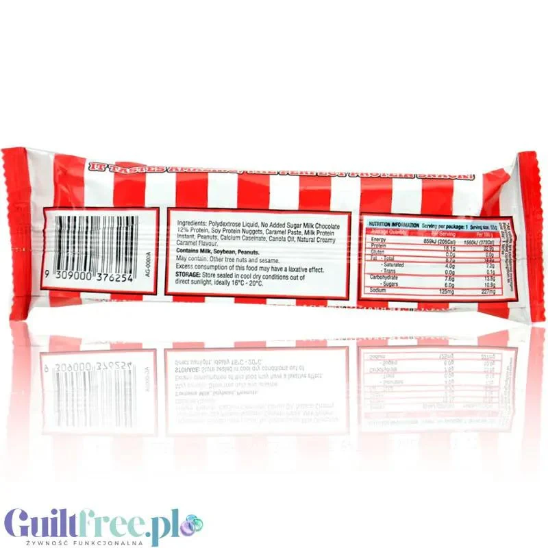 Adonis Cookie Dough Chunky Bar, Chocolate Candy - proteinowy baton z kazeiną, 14,4g białka & 197kcal