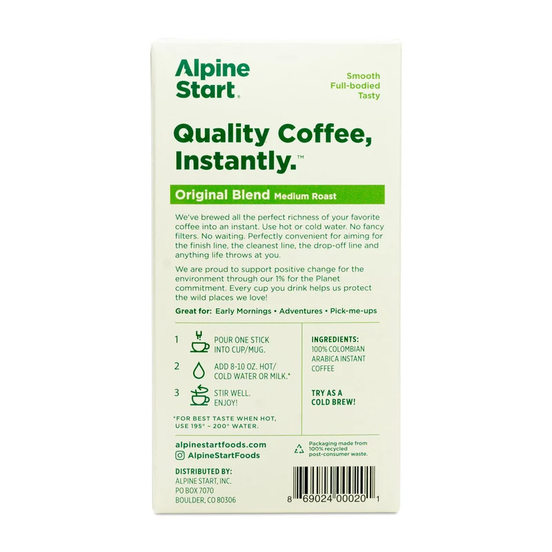 Alpine Start Original Blend Instant Coffee