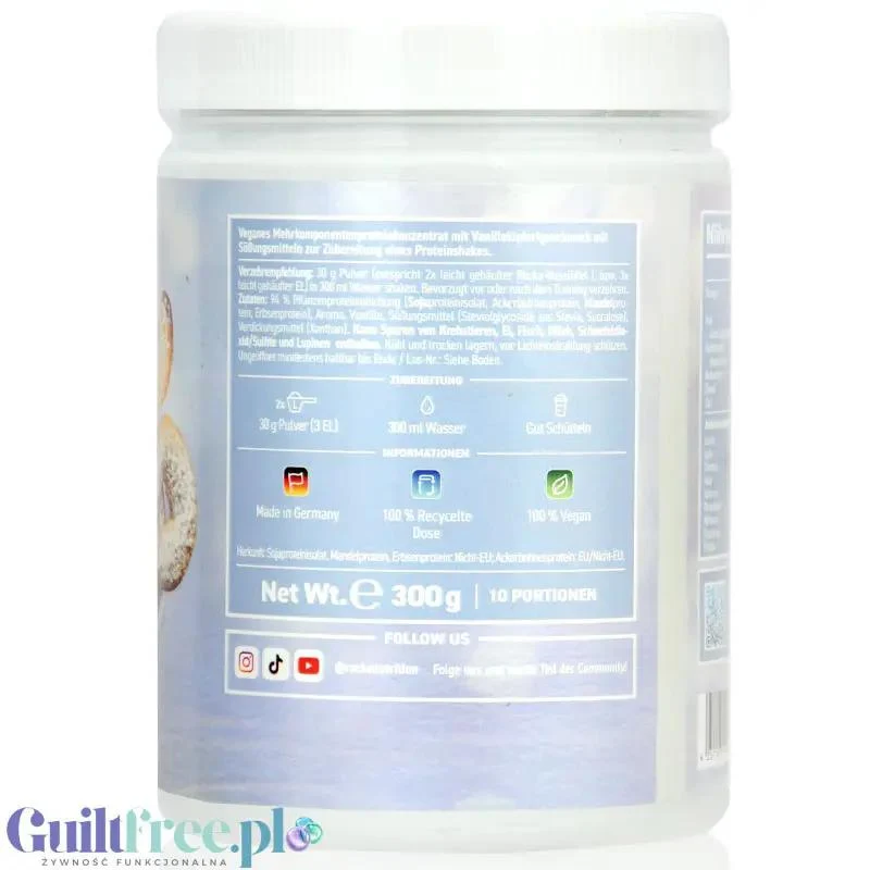 Rocka Nutrition NO WHEY Christmas Cookie 300g - wegańska odżywka białkowa 5 źródeł białka, bez glutenu