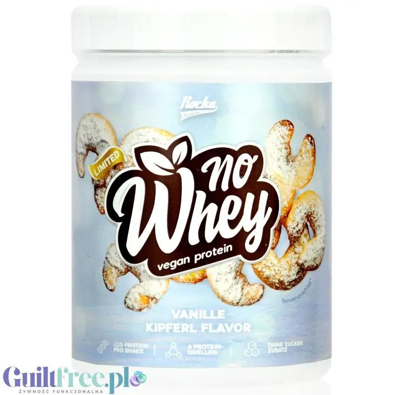 Rocka Nutrition NO WHEY Christmas Cookie 300g - wegańska odżywka białkowa 5 źródeł białka, bez glutenu