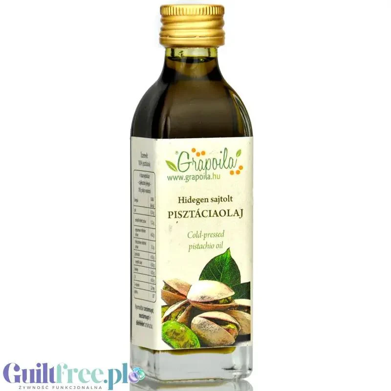 Grapoila Cold-Pressed Pistachio Oil - organiczny tłoczony na zimno olej pistacjowy 40ml