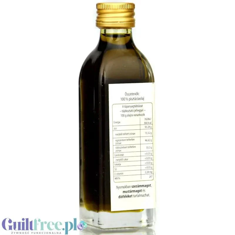 Grapoila Cold-Pressed Pistachio Oil - organiczny tłoczony na zimno olej pistacjowy 40ml