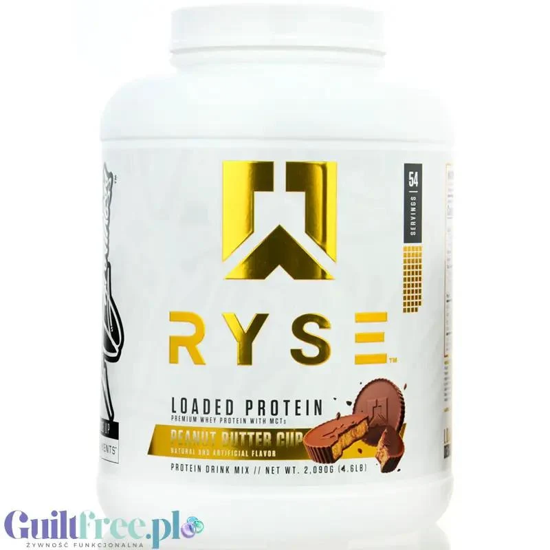 Ryse Loaded Protein Chocolate Peanut Butter Cup 1,8KG - odżywka białkowa z WPC i WPI, 25g białka