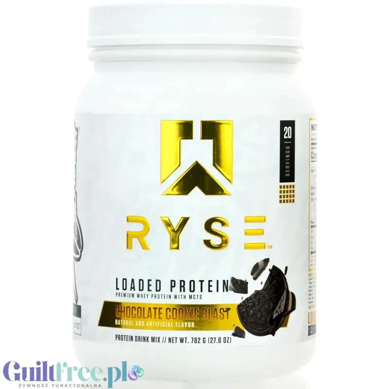 Ryse Loaded Protein Chocolate Cookie Blast 0,78kg - odżywka białkowa z WPC i WPI, 25g białka