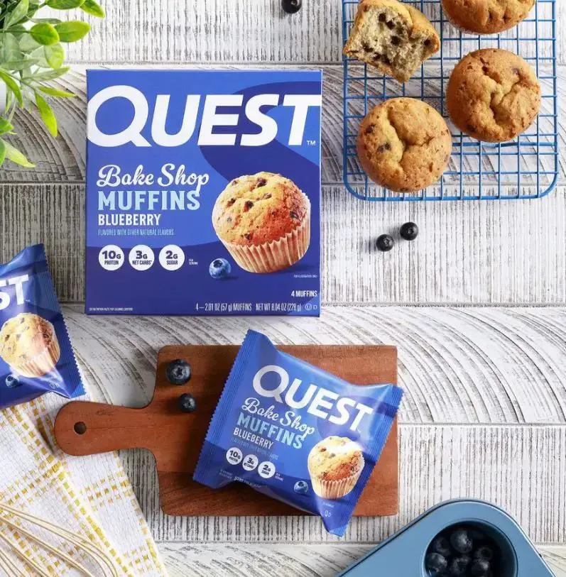 Quest Bakery Shop Blueberry Muffin - jagodowy muffin proteinowy 10g białka
