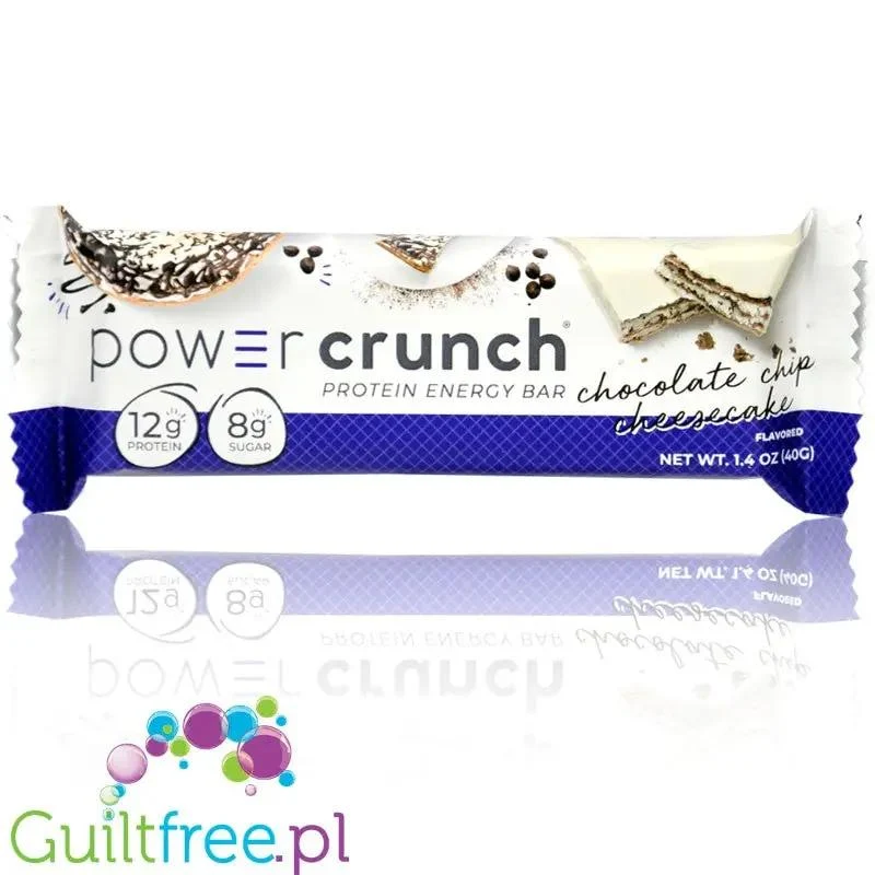 Power Crunch Chocolate Chip Cheesecake - proteinowy wafelek o smaku sernika z białą i mleczną czekoladą