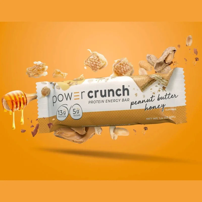 Power Crunch Peanut Butter Honey - proteinowy wafelek ze stewią 13g białka, Masło Orzechowe & Miód