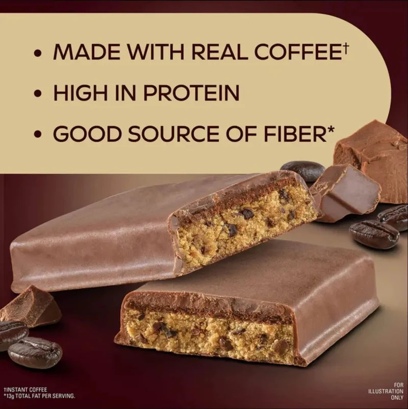 Atkins Coffee House Mocha Latte Bar - baton proteinowy z kawą i czekoladą 16 białka & 220kcal