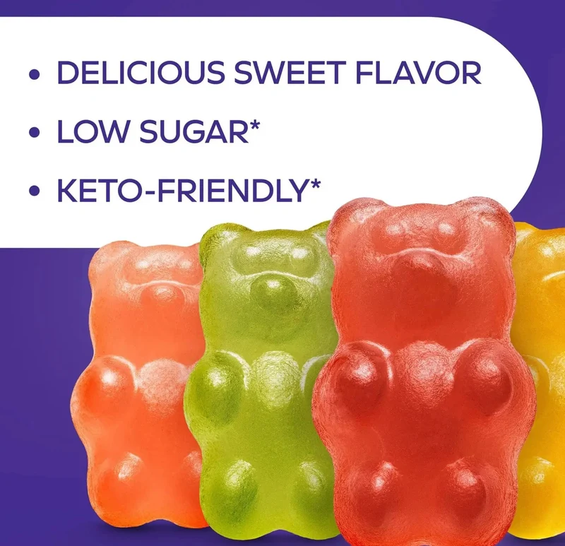 Atkins Endulge Gummy Bears 35kcal - owocowe keto żelki misie bez cukru