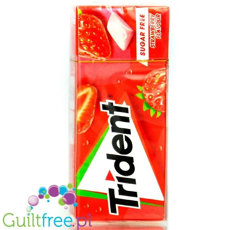 Trident Strawberry - guma do żucia bez cukru, truskawkowa