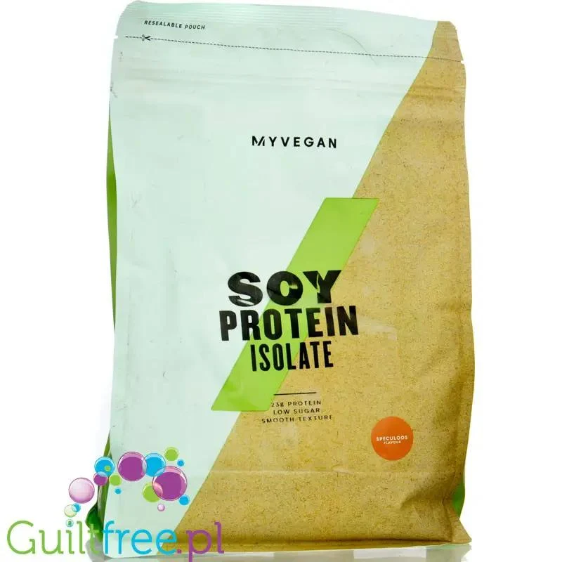 MyProtein Vegan Soy Protein Isolate Speculoos 1kg - wegańska odżywka białkowa, izolat białka sojowego