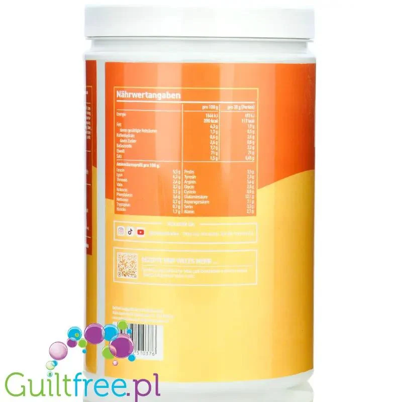 Rocka Nutrition Protein Shake Hazelnut Cream 1kg - wegański szejk proteinowy z 5 źródeł białek roślinnych bez cukru