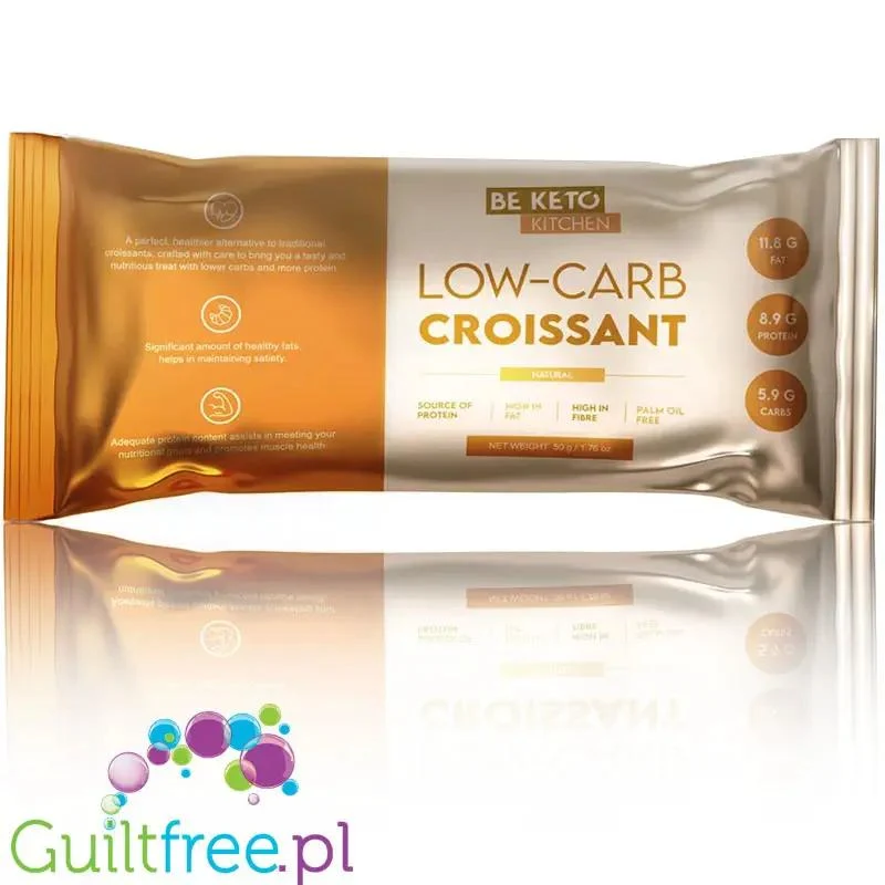 BeKeto Low-Carb Croissant Natural - keto rogalik 5,9 g wglowodanów, 8,9g białka
