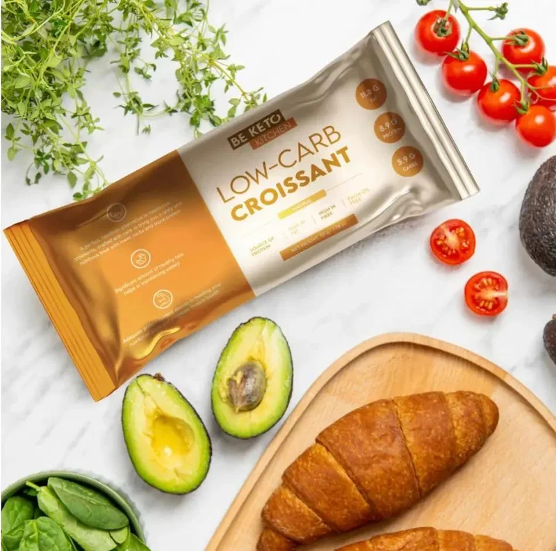 BeKeto Low-Carb Croissant Natural - keto rogalik 5,9 g wglowodanów, 8,9g białka