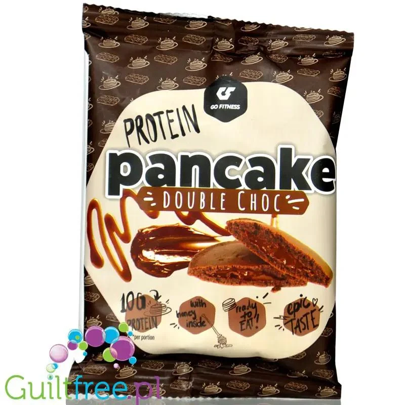 Go Fitness Protein Double Chocolate Pancake - czekoladowy naleśnik białkowy z masą czekoladową 164kcal