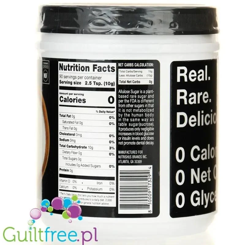 RxSugar Allulose 908g - słodzik, alluloza w proszku