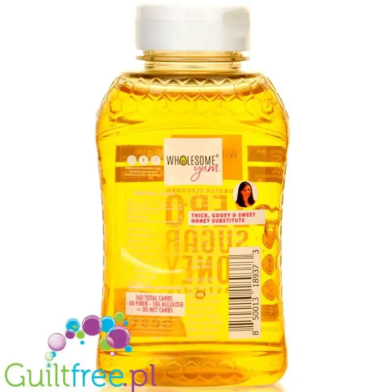 Wholesome Allulose Zero Sugar Honey Substitute 312g - syrop słodzący o smaku miodu