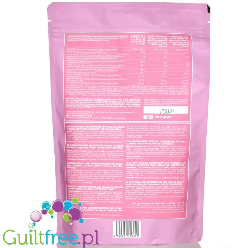 Inlead Classic Protein Vanilla - gęsta odżywka białkowa Kazeina & WPC z witaminą B6, Wanilia