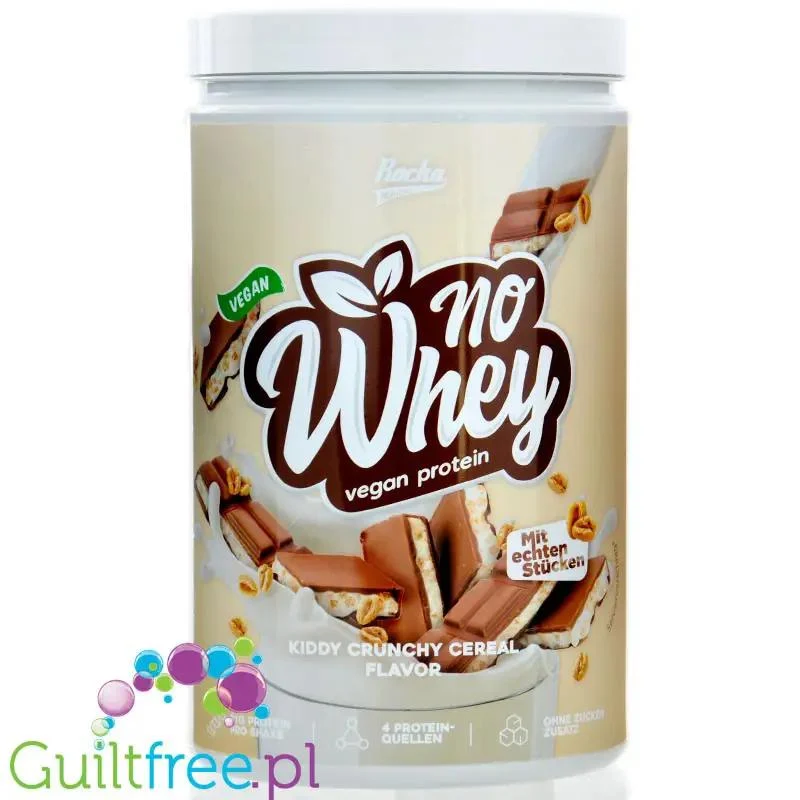 Rocka Nutrition NO WHEY Kiddy Crunchy Cereal 1kg - wegańska odżywka białkowa 5 źródeł białka