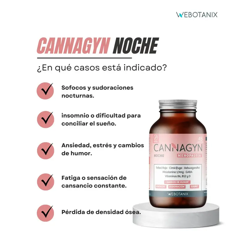 Webotanix Cannagyn Menopause Night, 45 capsules