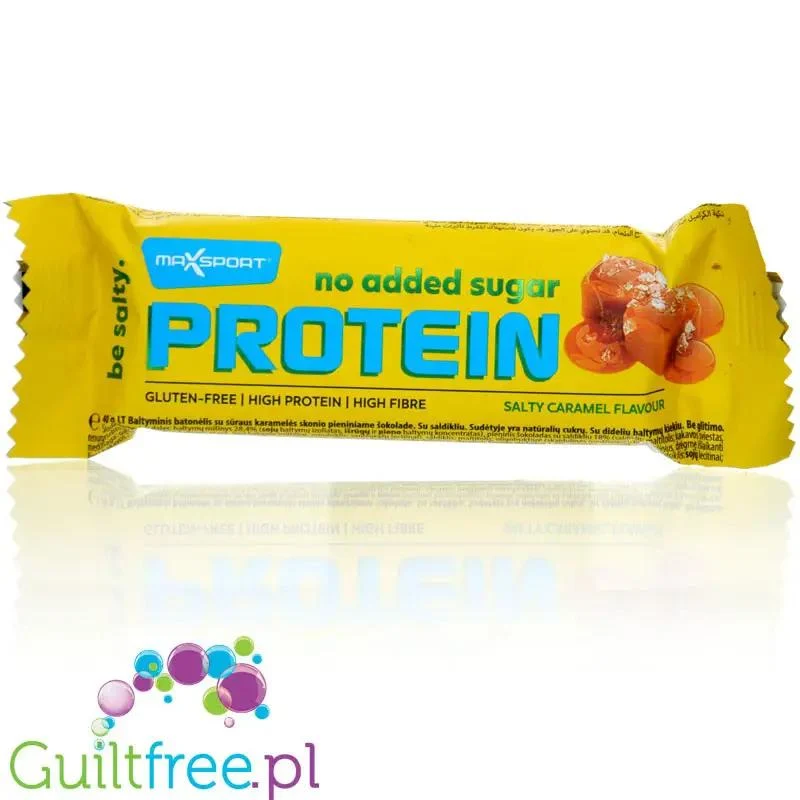 MaxSport Protein Bar Salted Caramel - baton proteinowy 10g białka & 144kcal, Słony Karmel