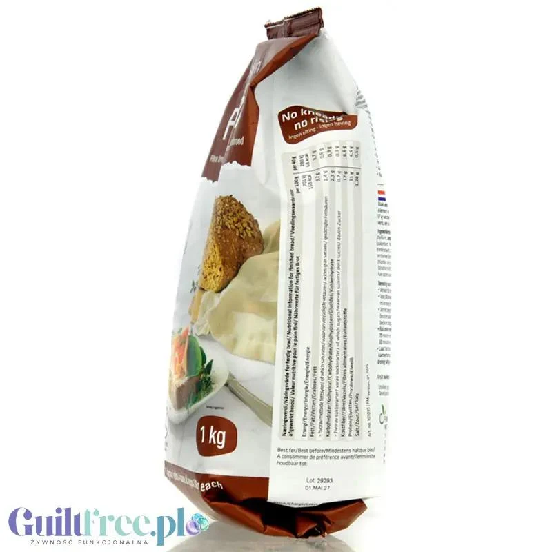 Sukrin Fibre Bread Mix 1kg - chleb bezglutenowy niskowęglowodanowy 20% błonnika, mieszanka do wypieku