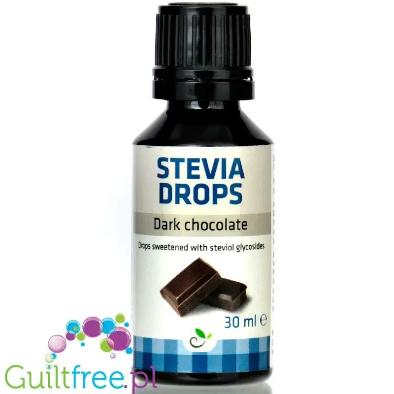 Sukrin Stevia Drops Dark Chocolate - czekoladowy słodzik w kroplach ze stewią