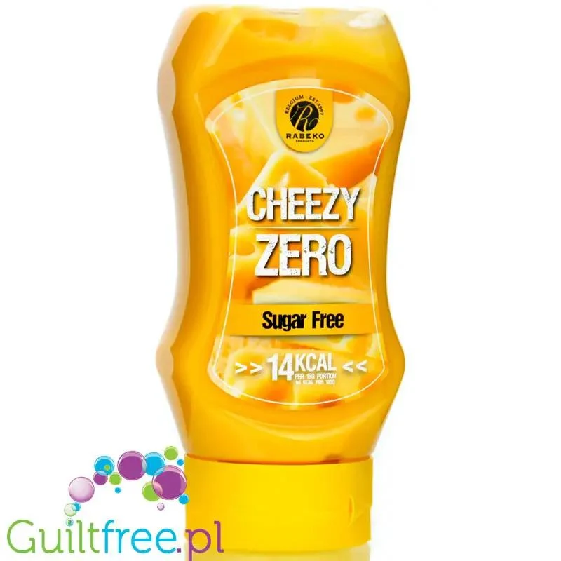 Rabeko Cheezy Zero - niskokaloryczny, gęsty, niskotłuszczowy sos serowy bez cukru