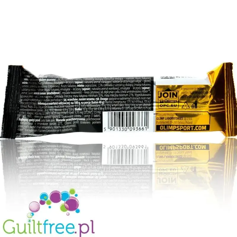 Olimp I'm Pro Protein Bar Peanut Butter - baton proteinowy 32% białka, z kremem orzechowym w mlecznej czekoladzie