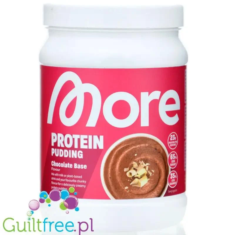 More Nutrition Protein Pudding Chocolate - budyń proteinowy 23g białka, bez cukru i słodzików