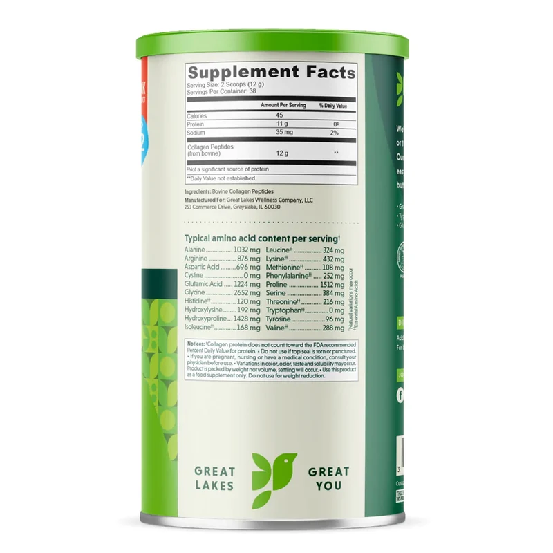 Great Lakes Wellness Collagen Peptides