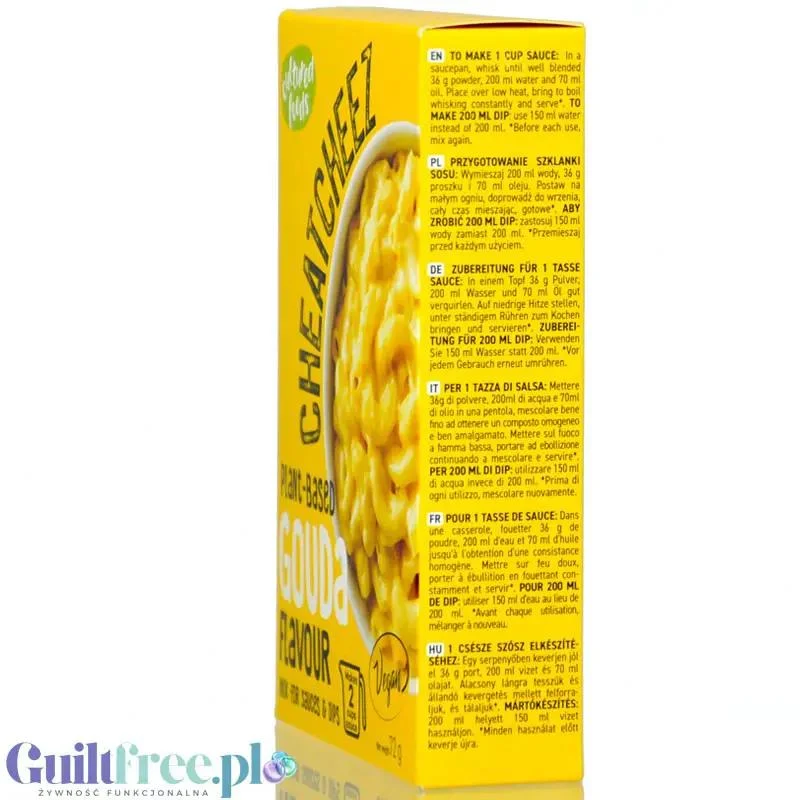 Cheatcheez Plant Gouda Cheese - wegańska mieszanka na sos i dip o smaku serowym