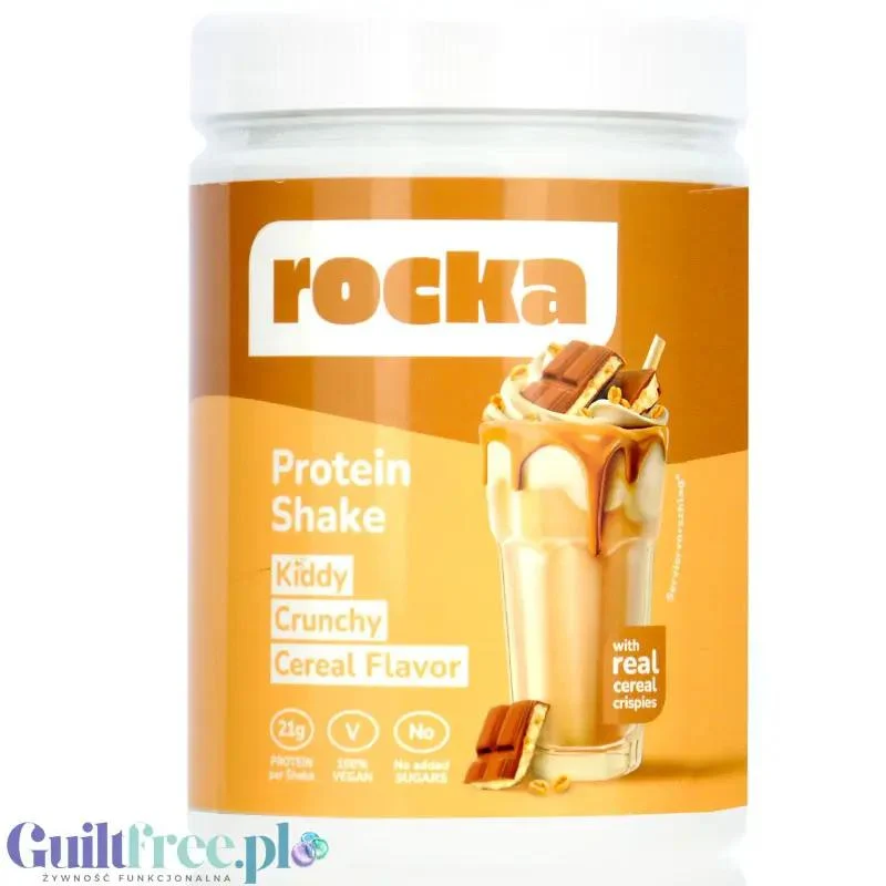 Rocka Nutrition NO WHEY Kiddy Crunchy Cereal 300g - wegańska odżywka białkowa 5 źródeł białka