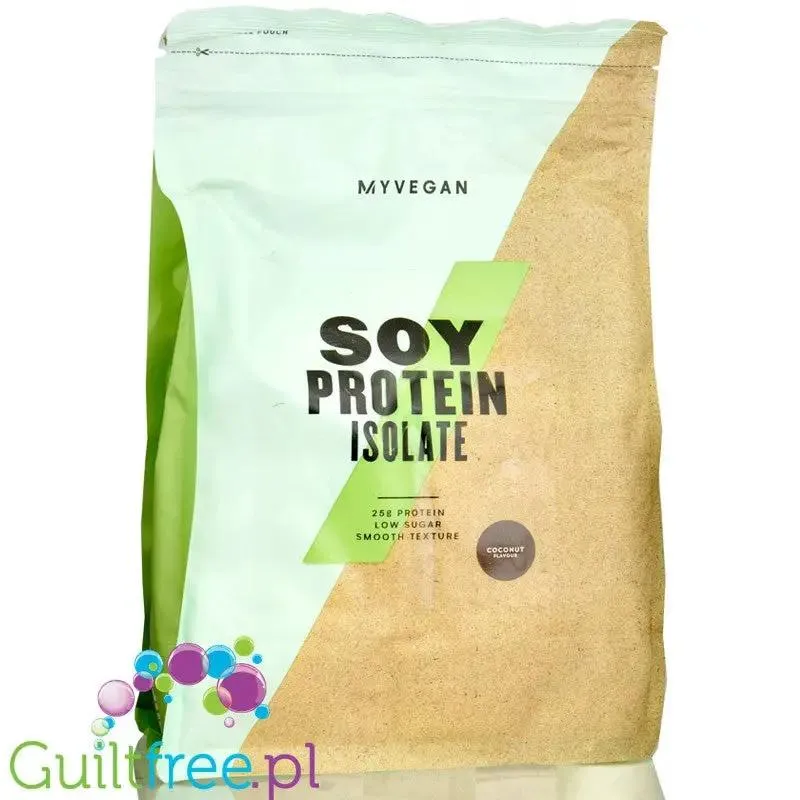 MyProtein Vegan Soy Protein Isolate Coconut 1kg - wegańska odżywka białkowa, izolat białka sojowego