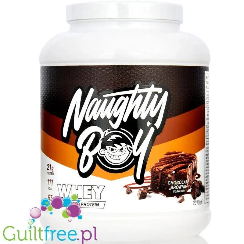 Naughty Boy Whey Advanced Protein Chocolate Brownie 2kg - gęsta odżywka białkowa WPI, WPC & MPC, Czekoladowe Brownie