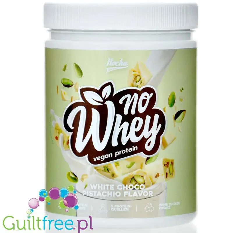 Rocka Nutrition Protein Shake White Choco Pistachio 300g - wegańska odżywka białkowa o smaku białej czekolady z pistacją