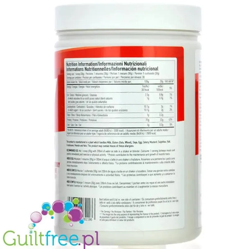 Per4m Whey Advanced Protein Strawberry Creme 900g - gęsta odżywka białkowa WPC, WPI & MPC, Krem Truskawkowy