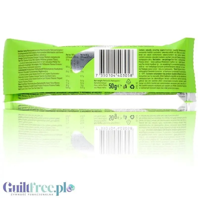 N!ck's Nicks Hazelnut Chocolate Protein Bar 209 kcal - baton proteinowy w czekoladzie mlecznej z kremem z Orzechów Laskowych