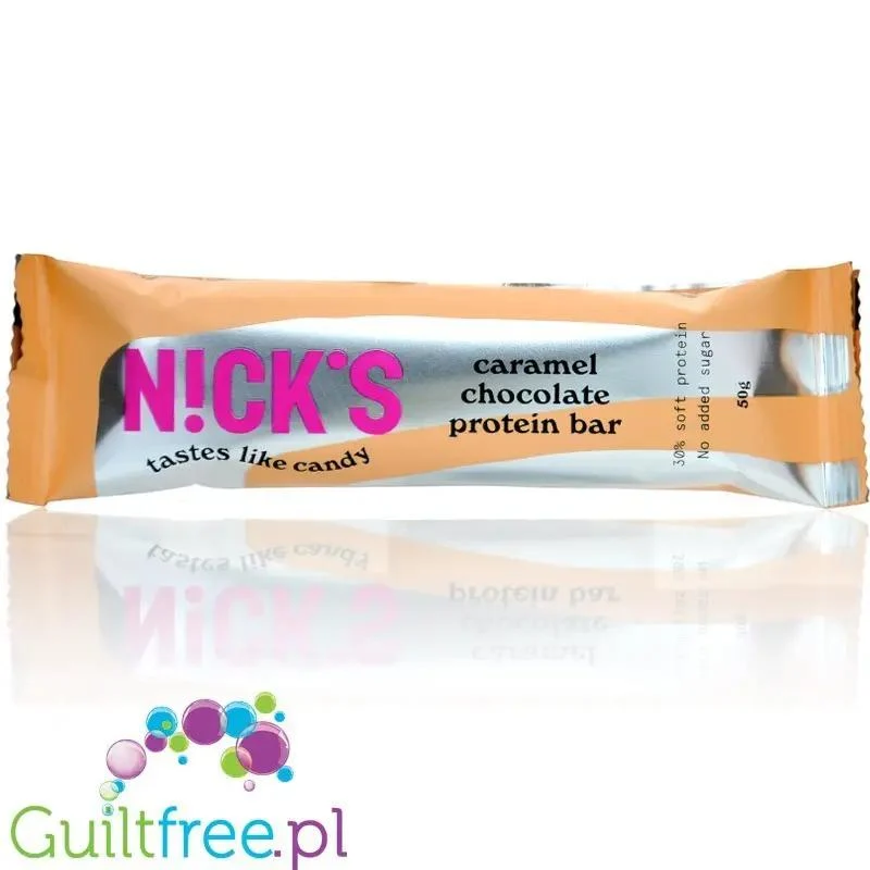 N!ck's Nicks Caramel Chocolate Protein Bar 190 kcal - baton proteinowy w czekoladzie mlecznej o smaku Słonego Karmelu
