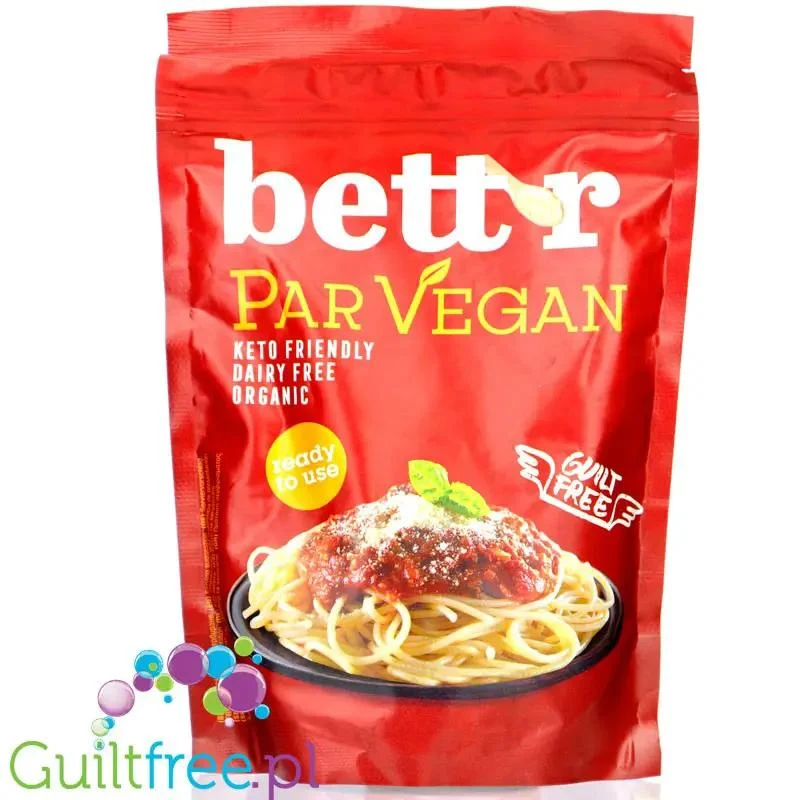 Bett'r Par Vegan - wegańska keto alternatywa sera parmezan, bez mleka