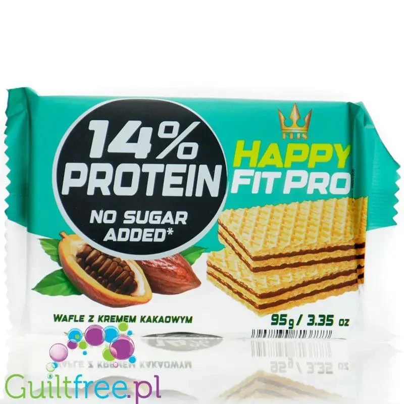 FLIS Happy Fit PRO - proteinowe wafle z kremem kakaowym bez dodatku cukru