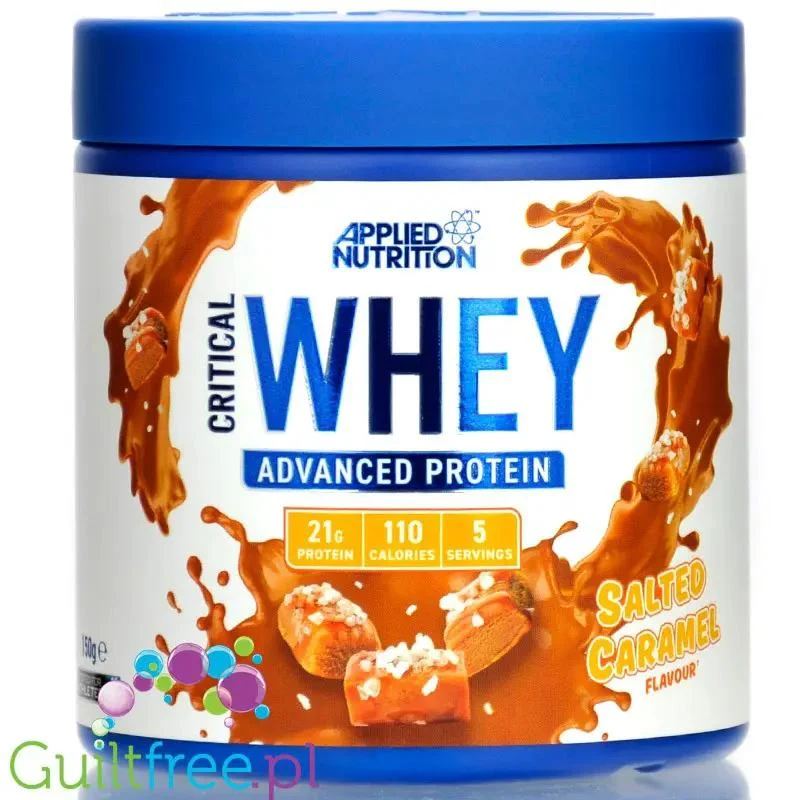 Applied Critical Whey Advanced Protein Salted Caramel - odżywka białkowa z WPI, WPH i WPC, 21g białka & 110kcal
