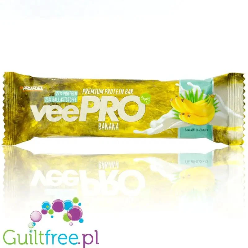 Pro Fuel VeePro Banana - wegański baton proteinowy bez cukru, Banan & Czekolada