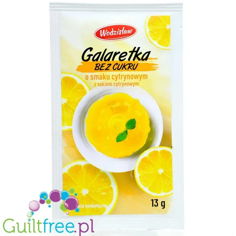 Wodzisław Galaretka Cytrynowa - galaretka bez cukru i słodzików, z sokiem cytrynowym