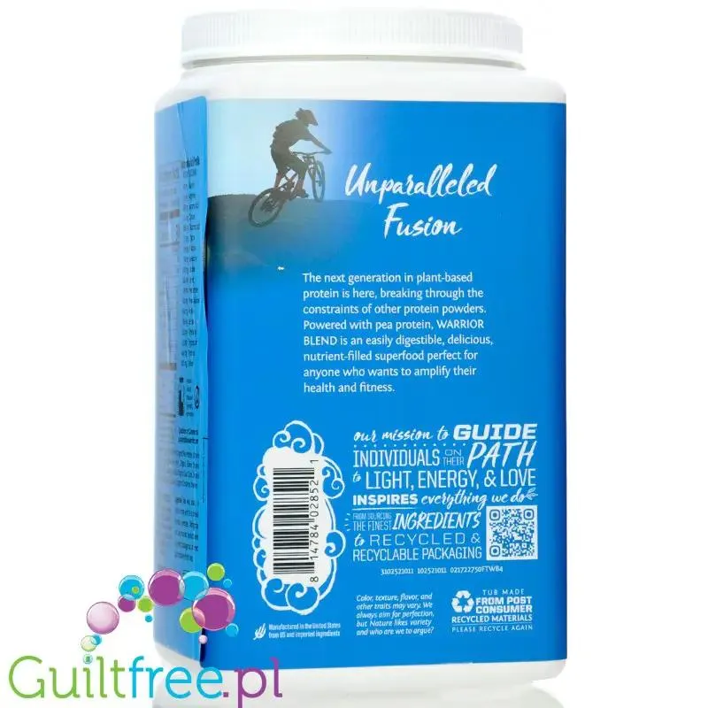 Sunwarrior Protein Warrior Blend Maple French Toast 0,75kg - wegańska organiczna odżywka białkowa z goji i MCT