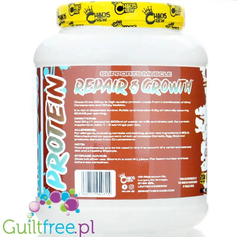 Chaos Crew Whey Protein Chocolate Cereal Milk - odżywka białkowa WPC & WPI, smak Czekoladowych Płatków Śniadaniowych