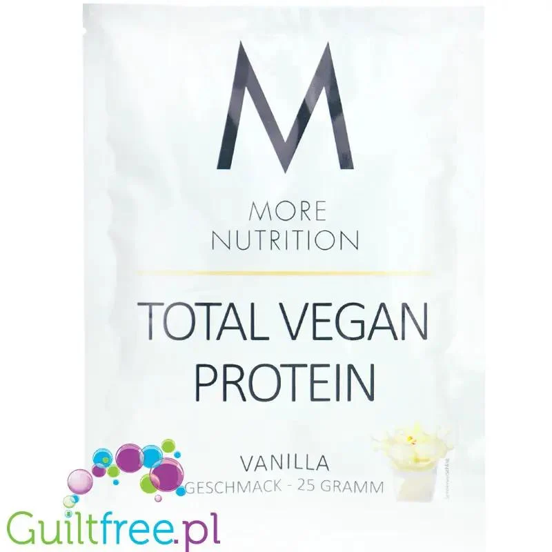 More Nutrition Total Vegan Protein Vanilia 25g - wegańska odżywka o smaku waniliowym